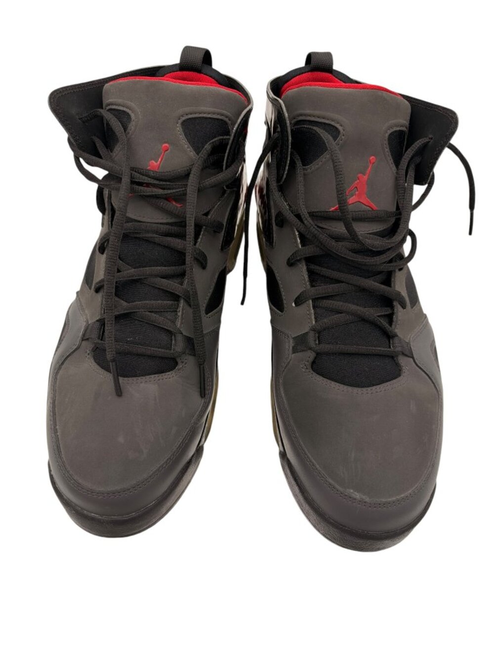 Men's Jordan Flight Club '91, Black/Dandelion Varsity red, SZ 12